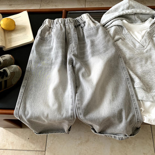 春秋长裤 子宽松儿童长裤 新款 裤 潮酷炸街 儿童春装 儿童牛仔裤
