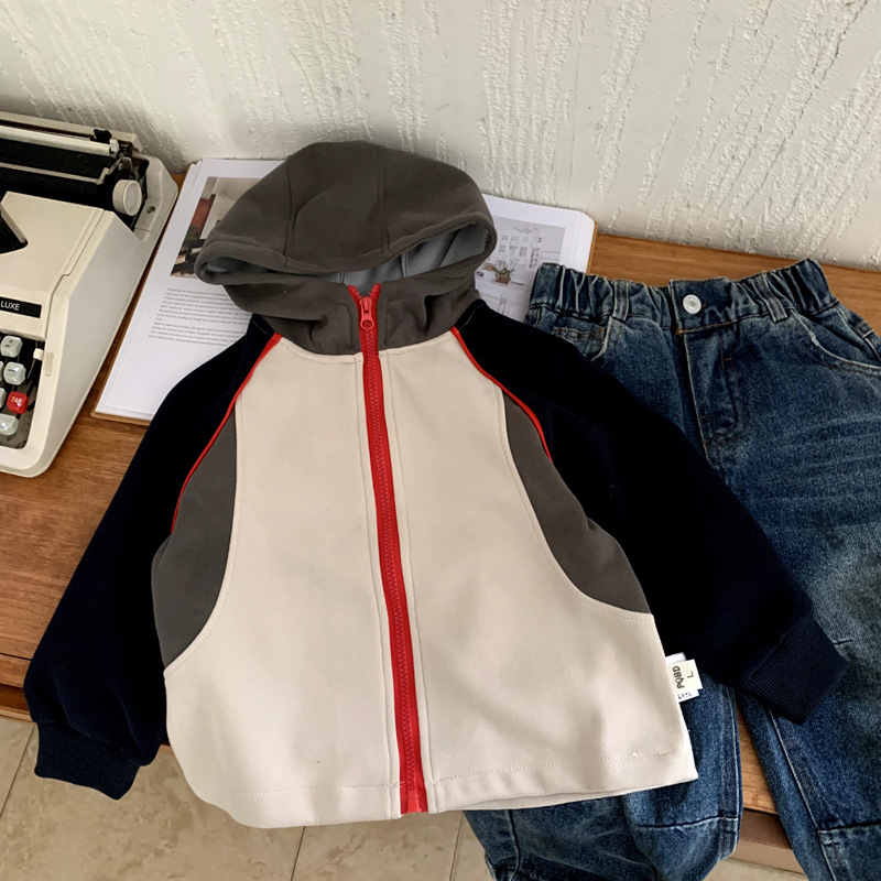 男童外套春秋款2025新款儿童春季卫衣运动服韩版女童秋装痞帅炸街