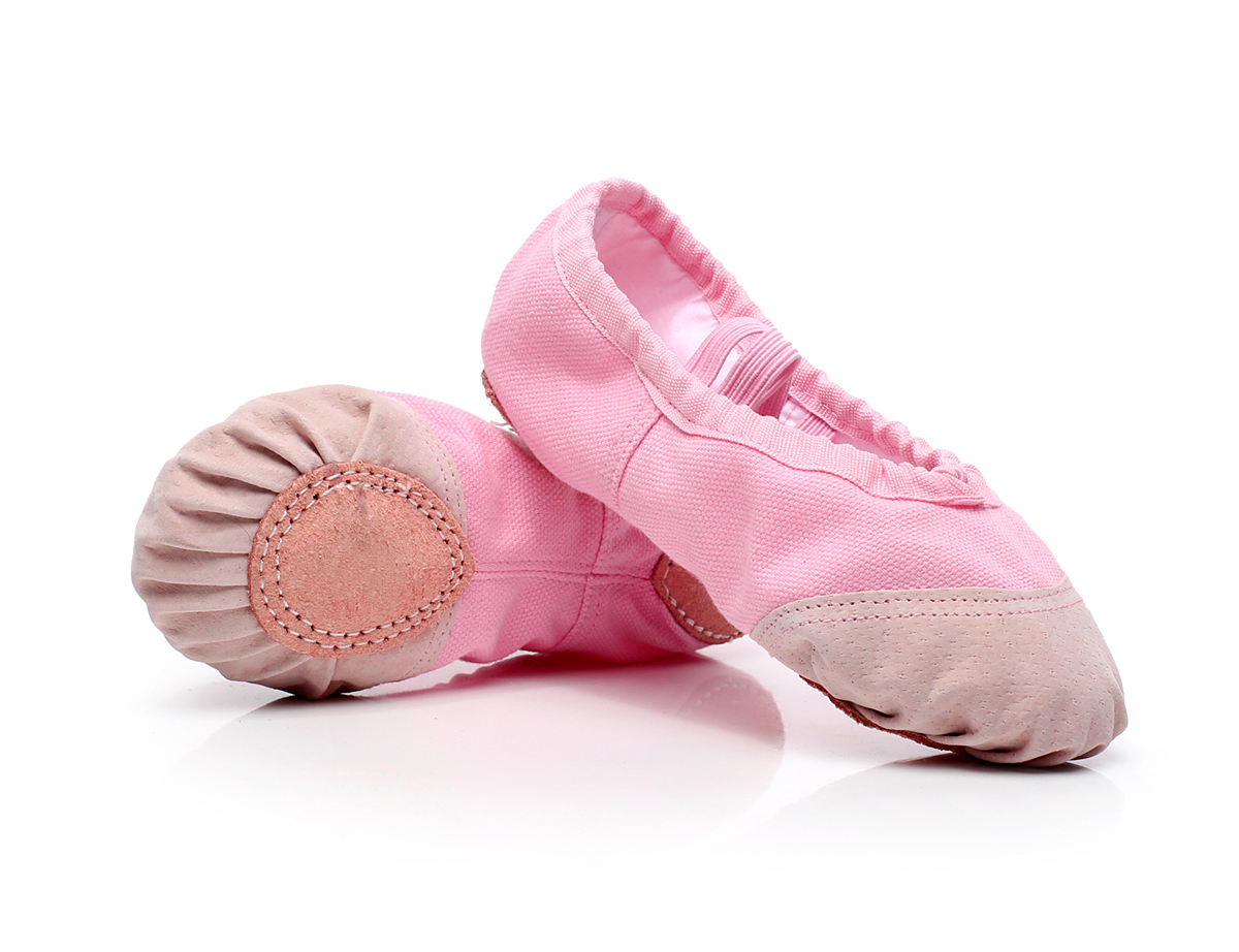 成人幼儿童舞蹈鞋女童软底练功男形体猫爪跳舞瑜伽白色中国芭蕾舞