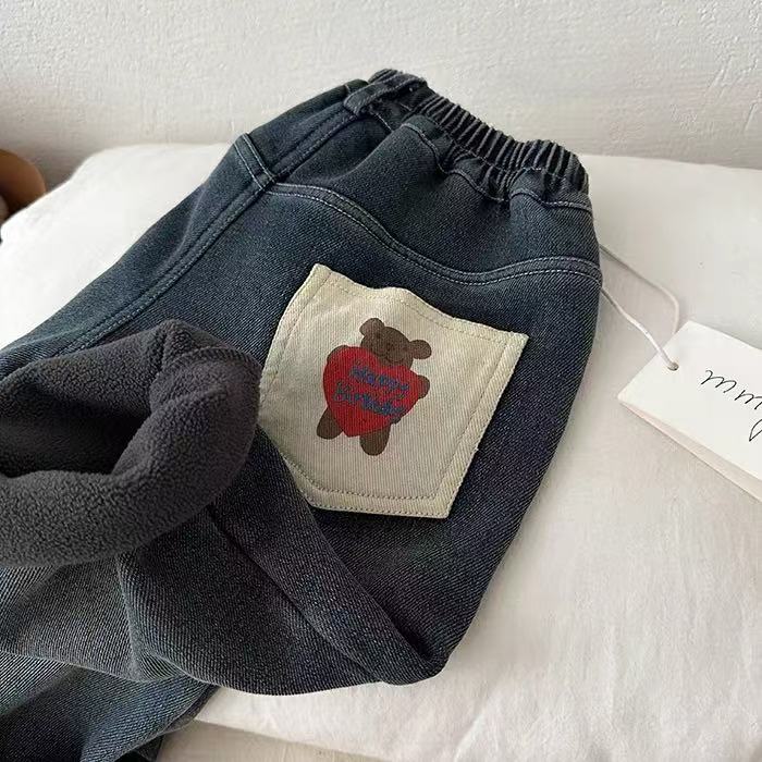 儿童牛仔裤秋款男童直筒裤