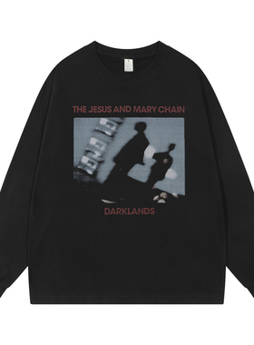 JAMC摇滚乐队涅盘披头士绿洲痛仰周边美式高街重磅复古长袖T恤男