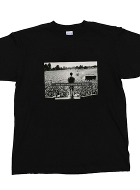 Oasis绿洲摇滚乐队blur披头士nirvana涅盘枪花复古白黑长短袖t恤