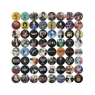 摇滚乐队吧唧胸针徽章pin
