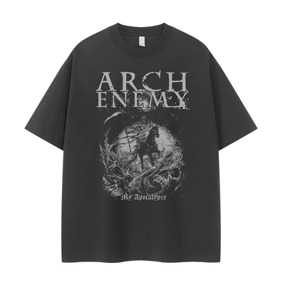 ArchEnemy美式复古暗黑街头T恤