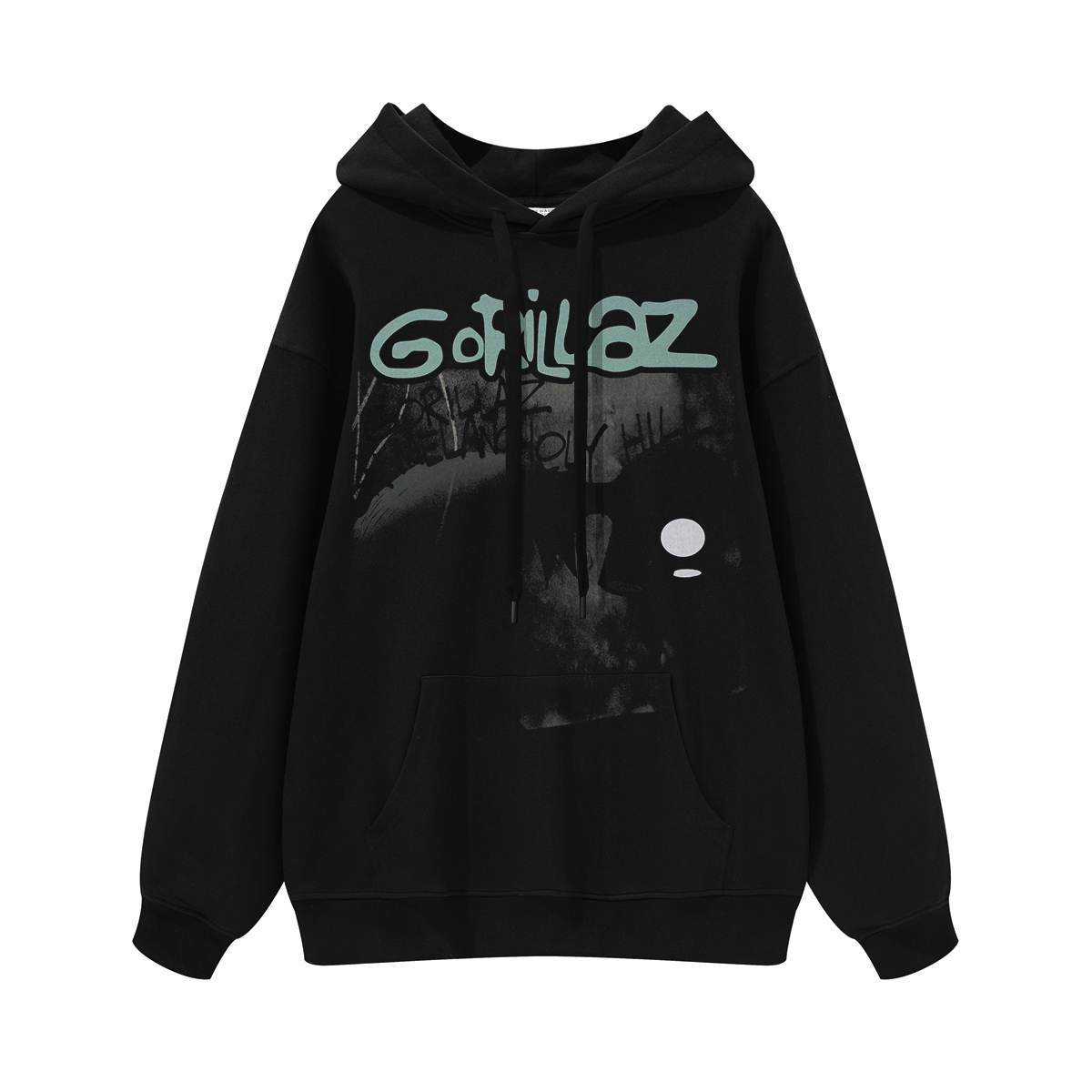 Gorillaz街头霸王摇滚乐队blur绿洲美式街头嘻哈男女连帽圆领卫衣