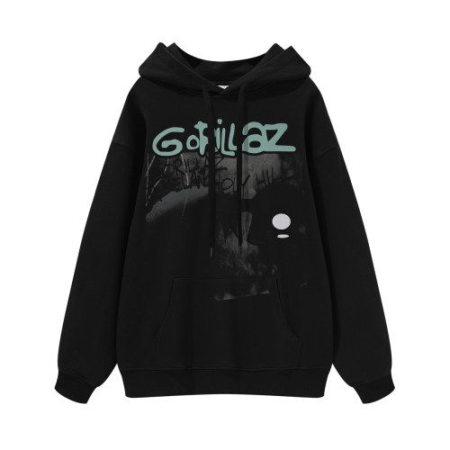 Gorillaz摇滚乐队连帽圆领卫衣