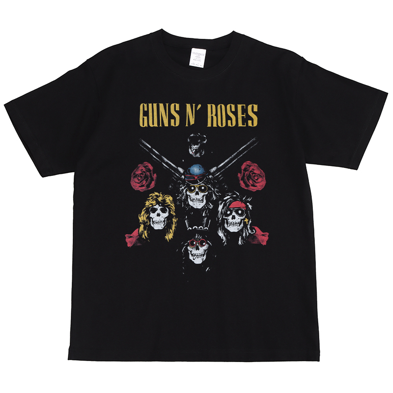 GunsnRoses摇滚乐队短袖T恤
