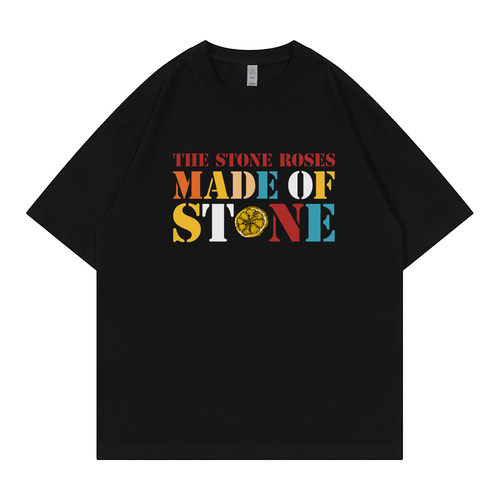 TheStoneRoses落肩摇滚短袖T恤