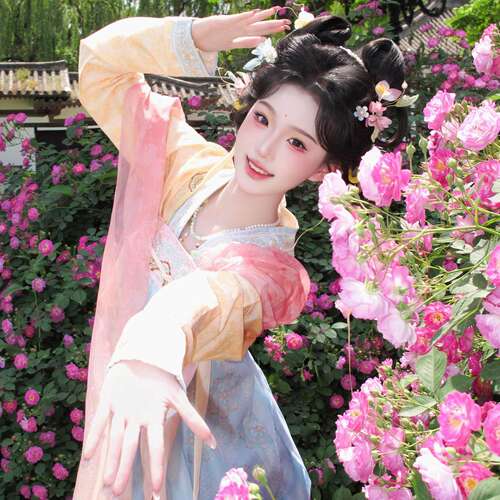 唐制汉服女新款绝美小唐风襦裙