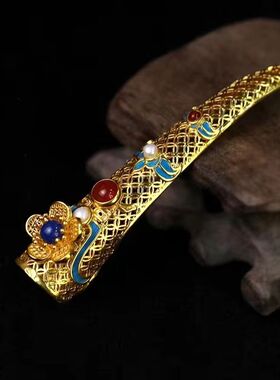 复古宫廷指甲套仿点翠护甲古装摄影中式新娘配饰仿工艺文艺复古