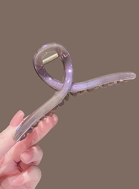 韩国ins时尚百搭大号发抓后脑勺盘发鲨鱼夹气质人鱼姬大抓夹发卡