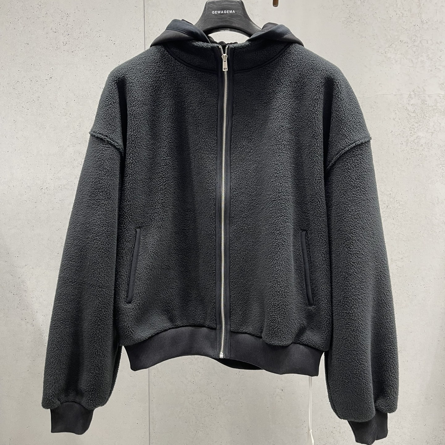 GEWAGEMA美式重磅摇粒绒外套男