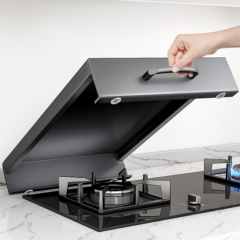 日本进口MUJIE煤气灶罩盖板燃气灶台液化气灶罩盖厨房多功能支架