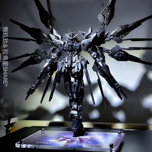 现货包邮新风格MGEX强袭自由高达|午夜黑新风格单孔地台