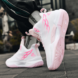 儿童专业篮球鞋男女款2026新款女孩训练比赛专用鸳鸯运动球鞋女童