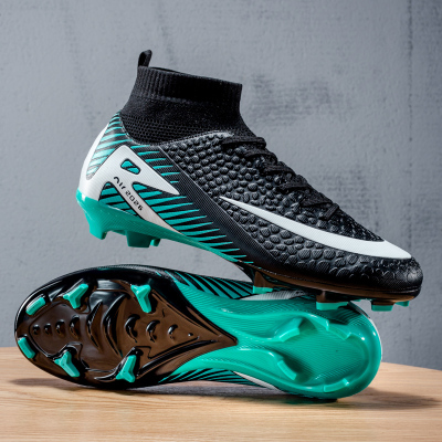 刺客16足球鞋初中生AG长钉小学生中大童碎钉比赛训练高帮正品球鞋