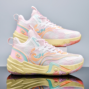 儿童专业打篮球鞋男女款夏季鸳鸯运动鞋女孩少儿训练专用球鞋女童