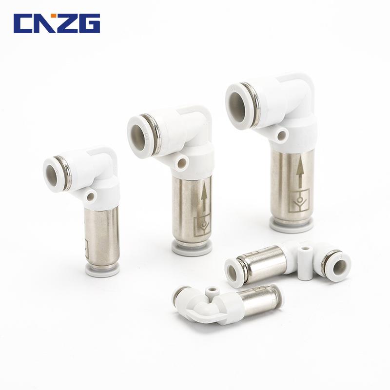 气气元动件SPU SPV螺纹单向接阀螺纹直通管快727速接头L型弯通气