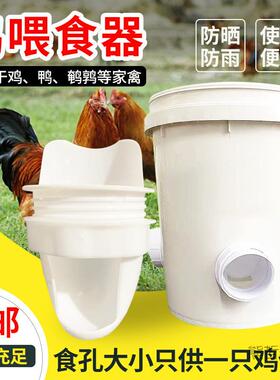 家禽自动喂食器XQF2YRZa鸡喂芦丁鸡饲料桶饮水器食槽小鸡鸭鹅自动