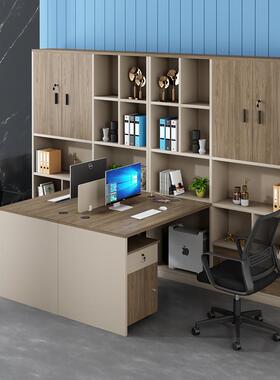 财务办公子办桌公室卡公座双人面面四人职员桌会Z-04计办公家俱办