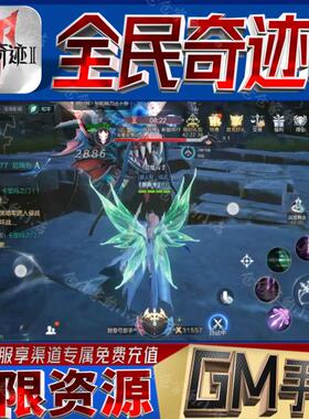 全民奇迹2手游后台非单机内购买断版满级内部号小程序gm无限科技