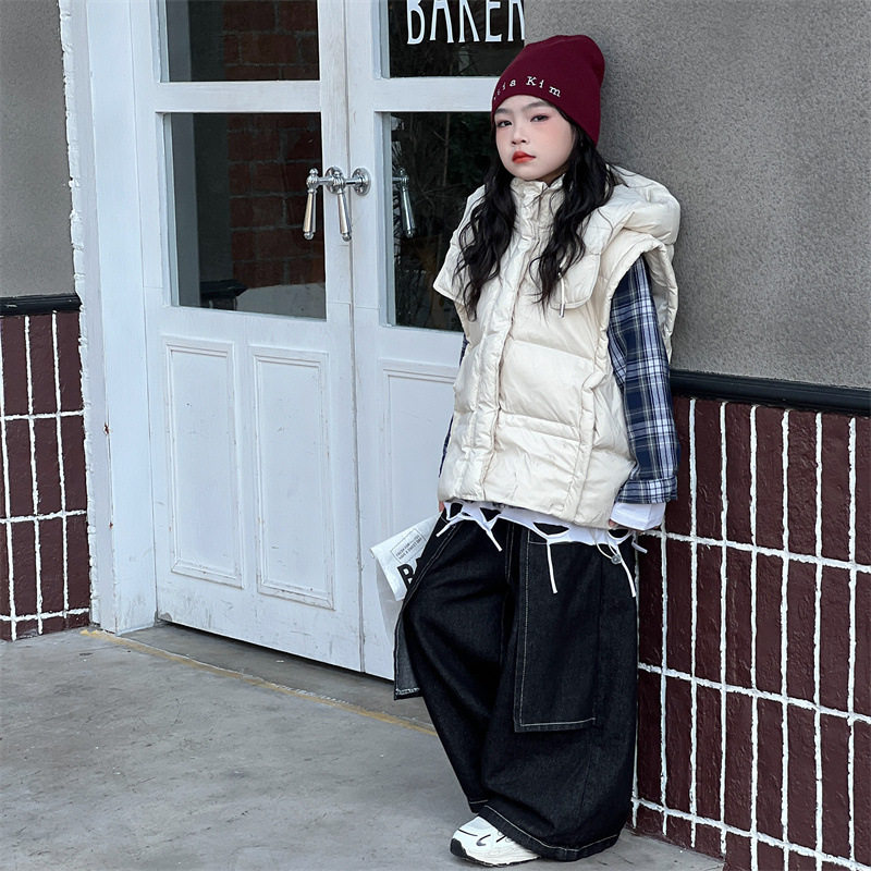 儿童羽绒马甲韩版连帽加厚2025新款男童女童中大童外穿白鸭绒坎肩,童装/婴儿装/亲子装,羽绒马甲,淘宝优惠券,粉丝福利购,淘宝优惠卷
