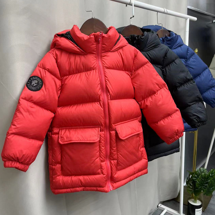 儿童中长款冬季加厚羽绒服