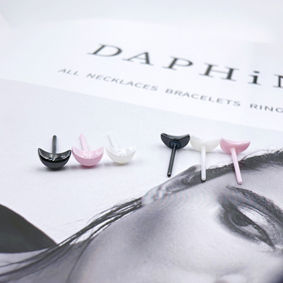 医用消炎防过敏纳米生物瓷养耳洞耳钉女防堵针非树脂睡觉免摘