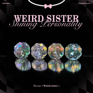 WEIRD SISTER超绚彩镀膜手捧花F136钛合金内螺纹耳蜗耳骨钉防过敏