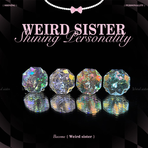 WEIRD SISTER超绚彩镀膜手捧花F136钛合金内螺纹耳蜗耳骨钉防过敏