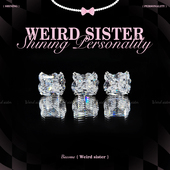 爆闪kitty 钛合金耳骨钉耳蜗钉可爱甜美内螺旋防敏养耳洞