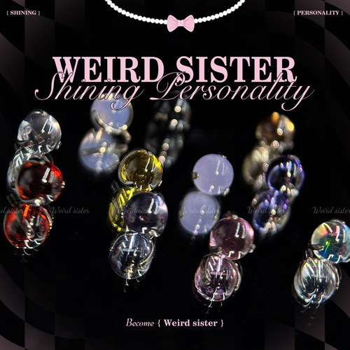 WEIRD SISTER锆石球高亮F136钛合金内螺纹耳蜗耳垂耳骨唇钉防过敏