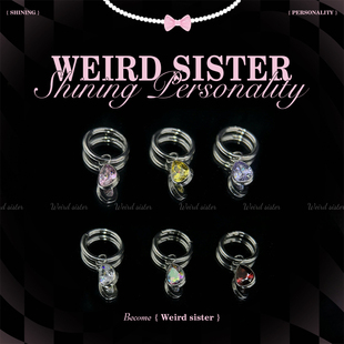 SISTER水滴耳圈吊坠F136钛合金百搭简约耳环免摘耳饰防过敏 WEIRD