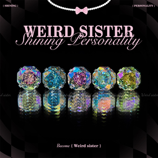 WEIRD SISTER镀膜千禧玫瑰F136钛合金内螺纹耳蜗钉耳骨钉防过敏
