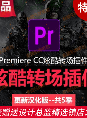 G97Adobe Premiere pro转场特效插件Pr CC2017插件转场FilmImpact