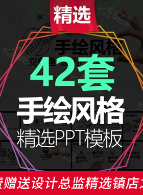 G54工作汇报总结教育求职答辩PPT模板精选动态手绘风格企业简介