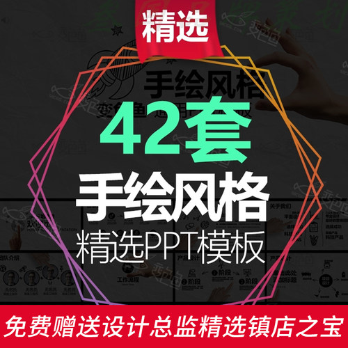 G54工作汇报总结教育求职答辩PPT模板精选动态手绘风格企业简介