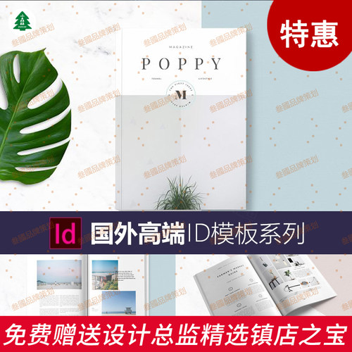 G102Indesign高端模板商品杂志时尚摄影画册版式设计ID源文件素材