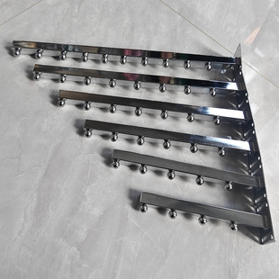 服装店衣架展示架上墙挂钩墙壁架衣帽架服装上墙挂钩点挂单钩正挂