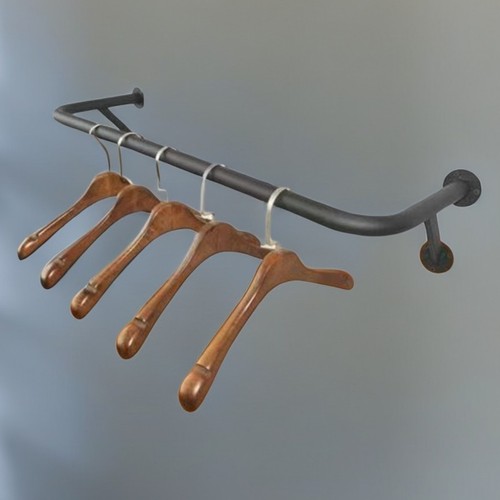 晾衣杆固定式晾衣架壁挂式挂衣杆