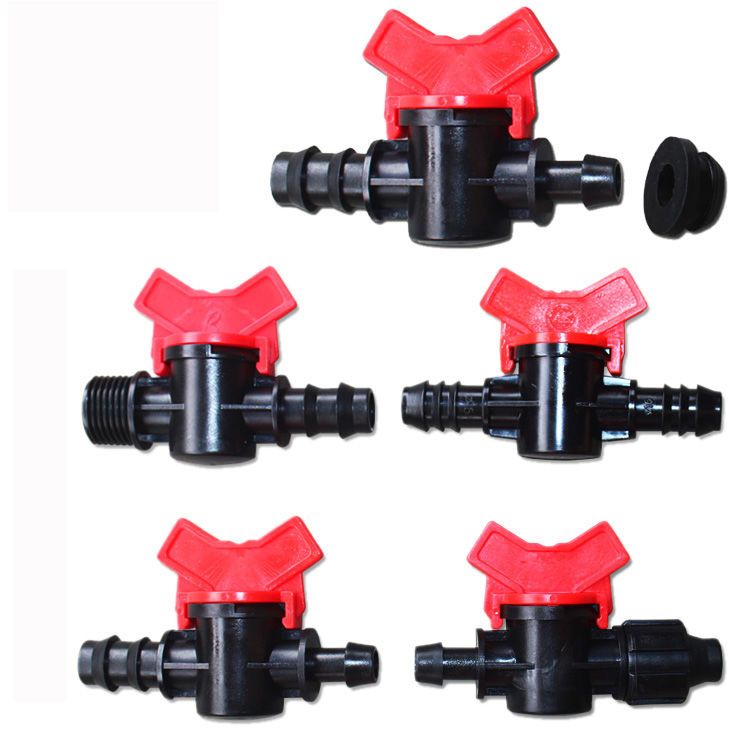 PE水管承插开关阀门接头三分16 四分20六分25水管阀门简易接头