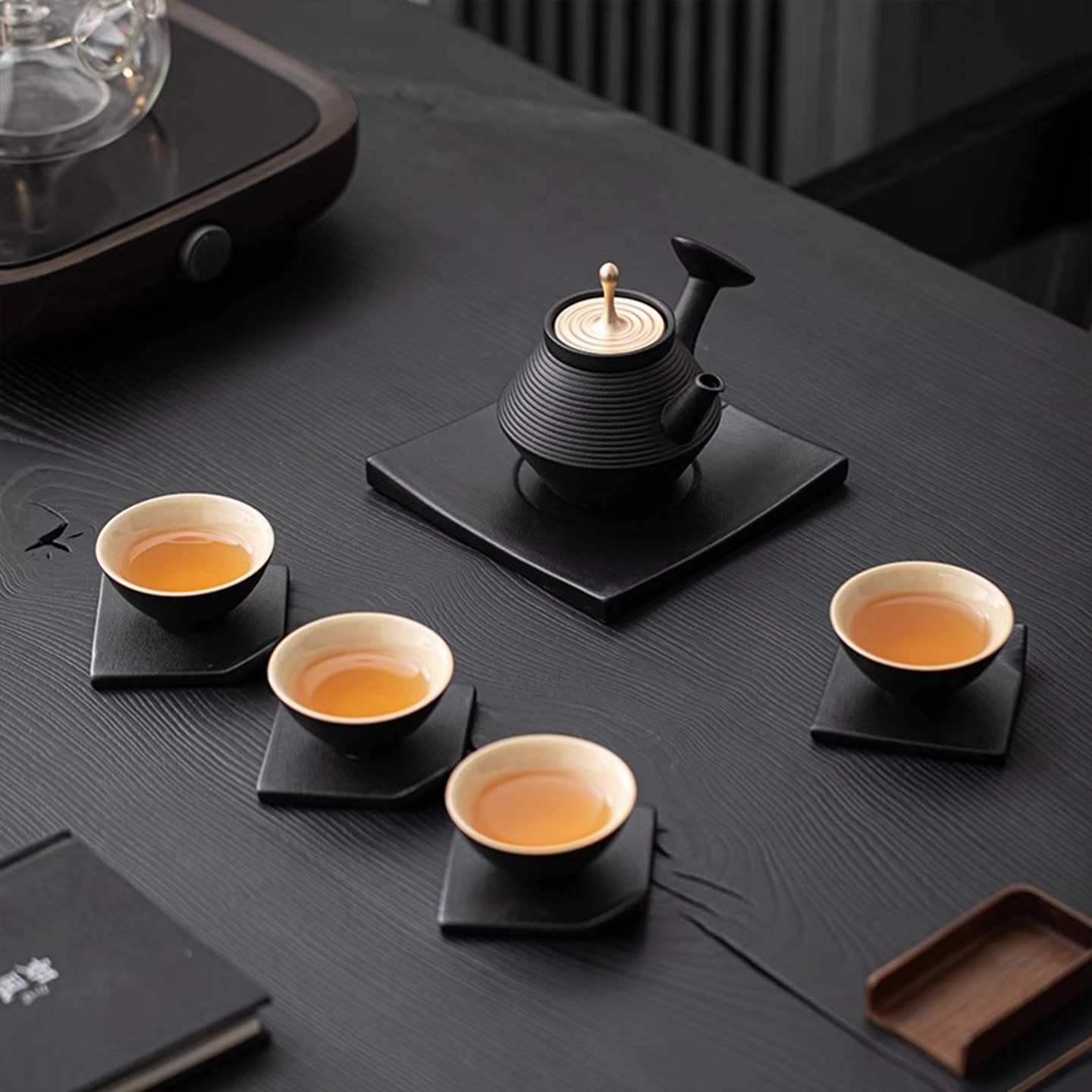 2026新款黑陶功夫茶具套装