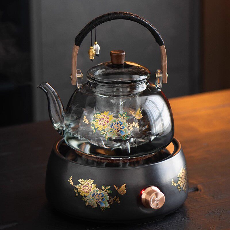 高档提梁壶电陶炉煮茶器2026新款家用耐热玻璃茶壶功夫茶具烧水壶