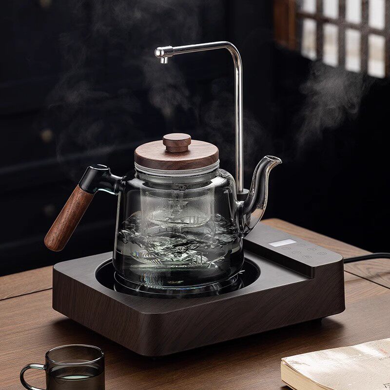 高硼硅玻璃烧水壶2026新款自动上水功夫茶具一体式抽水电陶炉煮茶