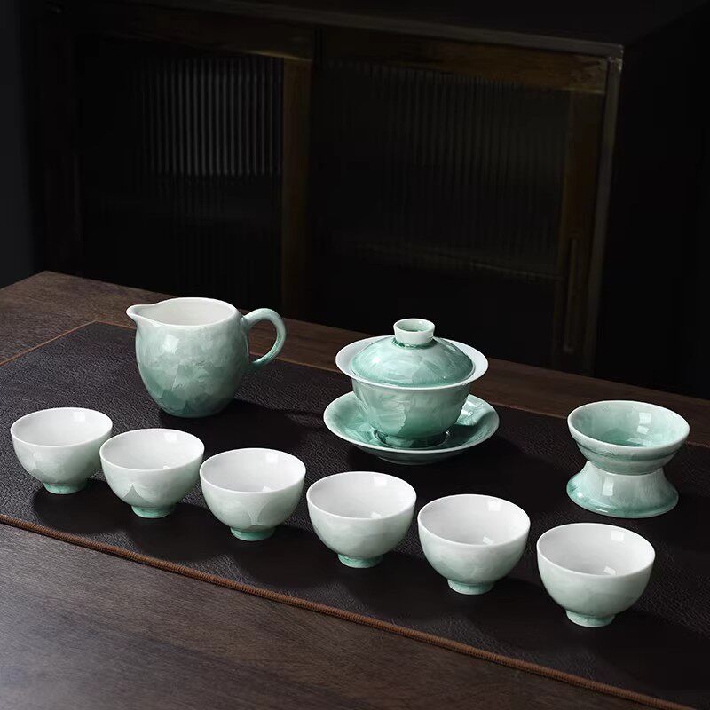 结晶釉手工陶瓷功夫茶具套装