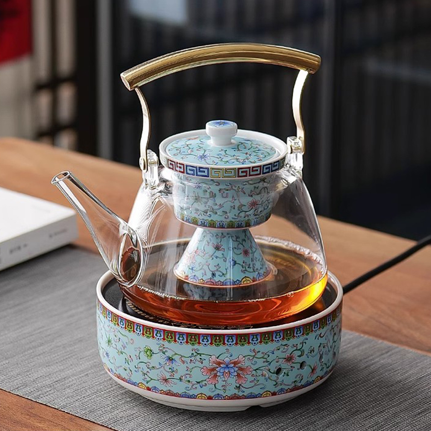 高档电陶炉专用煮水壶套装轻奢功夫茶具养生壶2026新款玻璃烧水壶