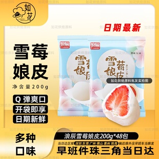 浪辰雪媚娘皮商用麻薯雪莓梅娘半成品预拌粉月饼馅料
