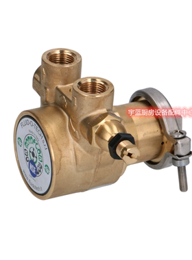 福力德Fluid-O-Tech 泵头PA204半自动咖啡机水泵头咖啡机配件