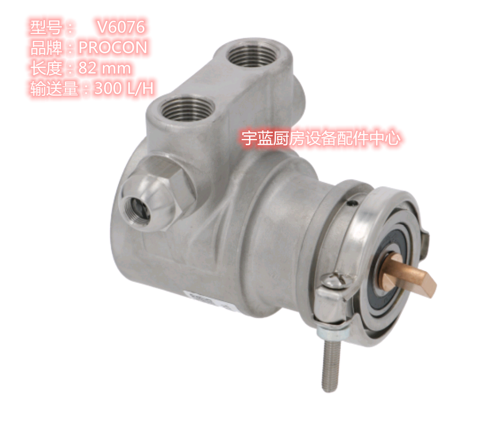 半自动咖啡机水泵旋转泵咖啡泵头PROCON增压泵V6076 300L/H输送量