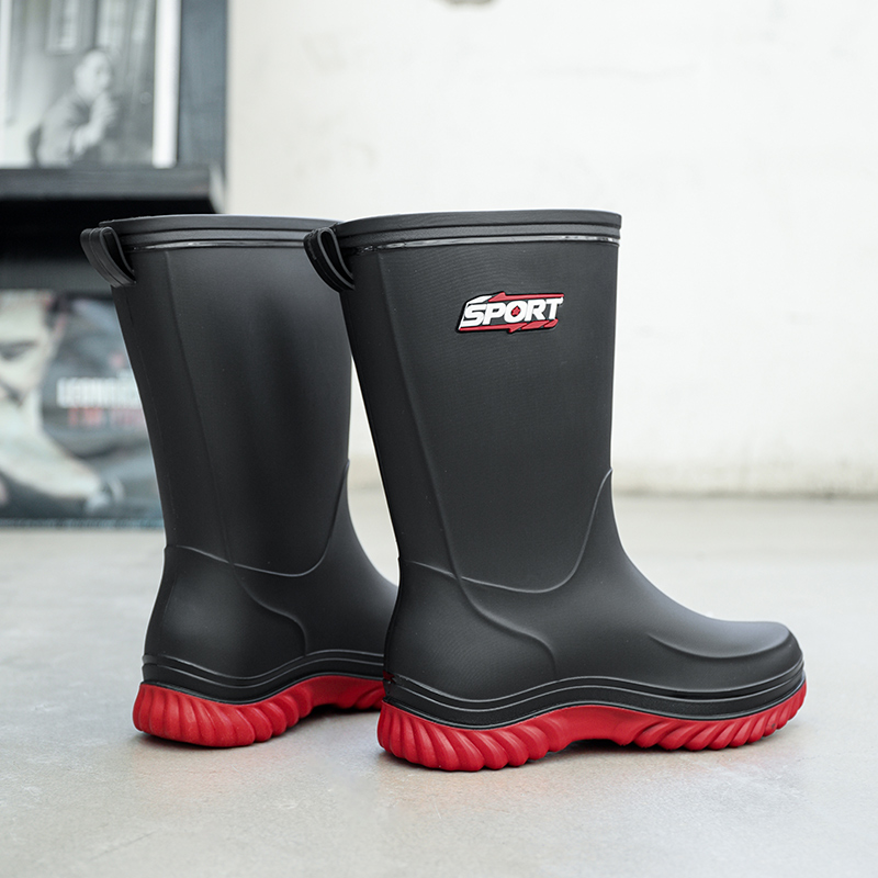 户外穿钓鱼时尚水靴雨鞋